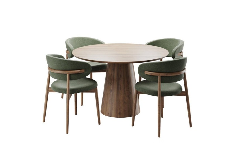 Table à manger FUSION effet bois