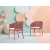 CHAISE PORTOFINO EN FIBRE DE VERRE AVEC ACCOUDOIRS